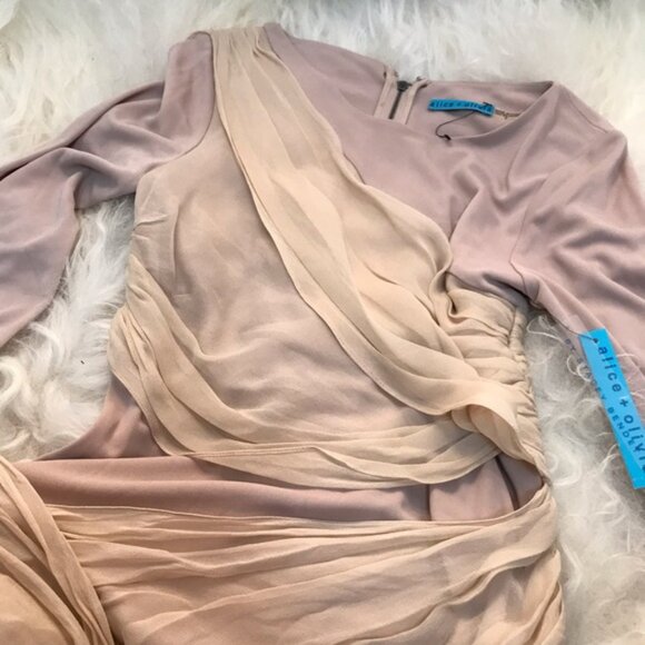 ALICE + OLIVIA Bateau Neckline Mini Dress - Picture 6 of 7